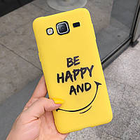 Чехол Style для Samsung J5 2015 / J500 Бампер силиконовый Желтый Be Happy