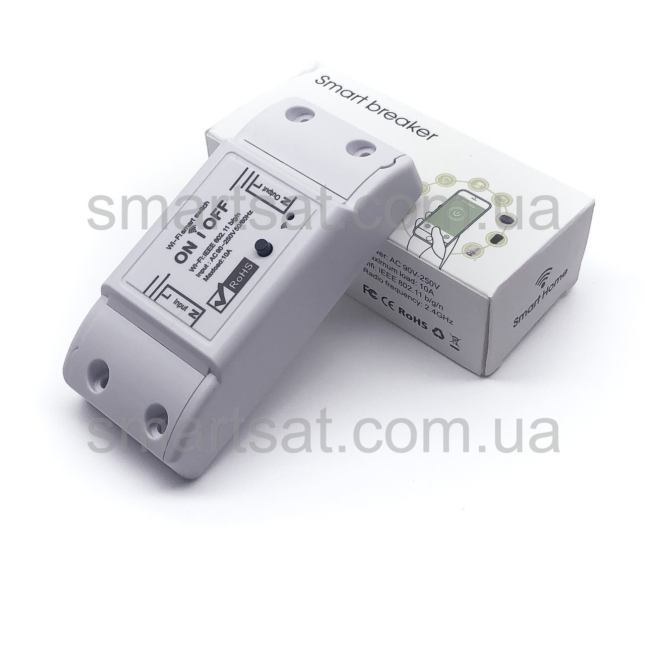 Wi-Fi реле 10 А (вмикач/вимикач) для розумного дому Smart Life, Tuya, фото 1