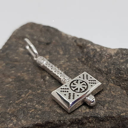 Молот Тора з коловратом Мьельнир MIJOLLNIR Підвіска Амулет, фото 1