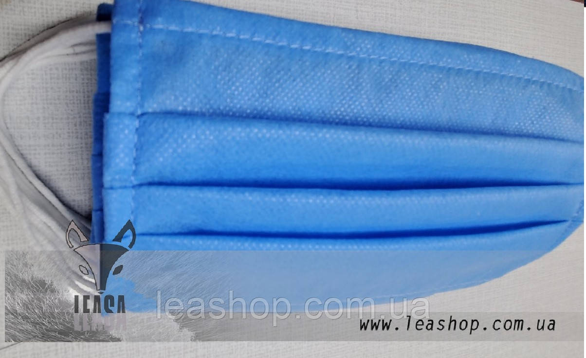 Захисна тришарова маска, набір 20 штук, фото 1