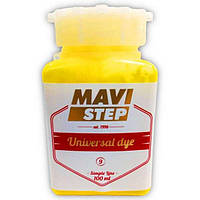 Краска цвет желтый для кожи и ткани MAVI STEP Universal Dye 100 мл