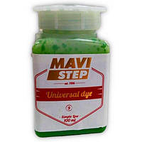 Краска цвет Зеленый для кожи и ткани MAVI STEP Universal Dye 100 мл