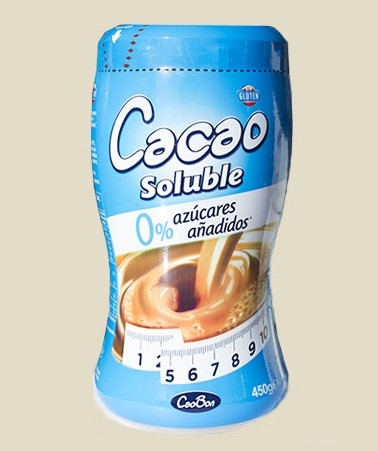 Какао розчинений CaoBon Cacao Soluble 0 %сахара 450 г (Іспанія)