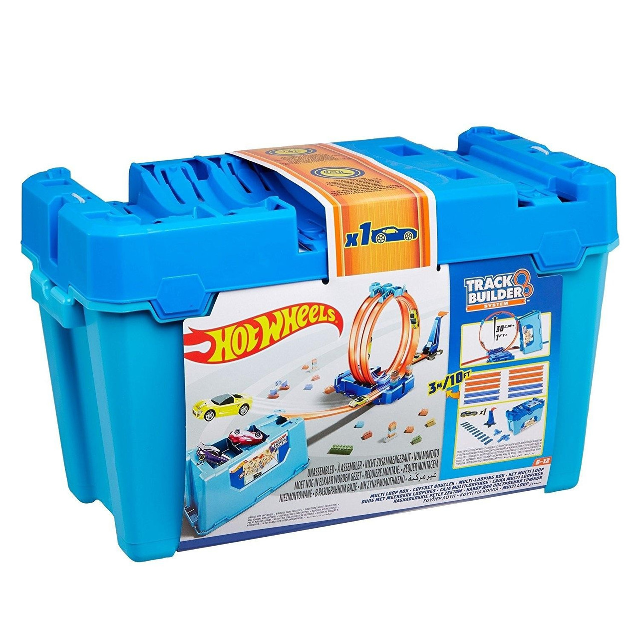 Hot Wheels Track Builder Multi Loop Box Подвійна петля. Хот Вілс Коробка для трюків Подвійна петля