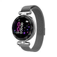 Женские умные смарт часы Milanese Strap Smart Watch S-886V Серебристый