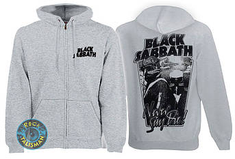 Толстовка на змійці BLACK SABBATH Never Say Die 2 Pilots Меланжева, фото 2