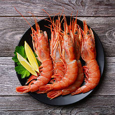 Креветка Лангустин з головою, розмір L2(20-30шт/кг). Аргентина.