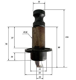 Шнек для свердловинного насоса (шнековий вузол) 3QGD 0.37 кВт, фото 2