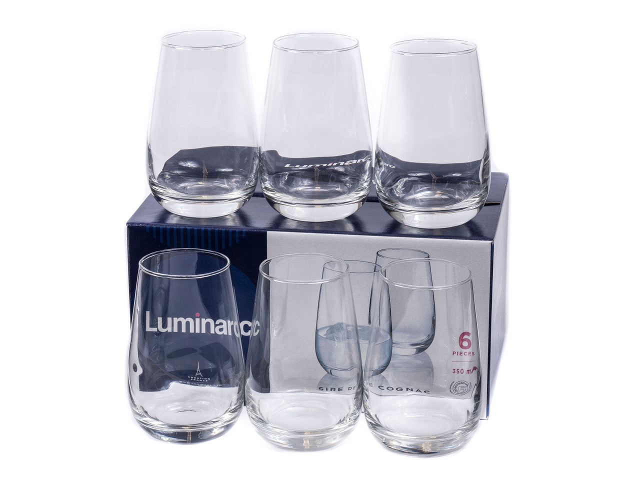 Sire de Cognac (Сір де Коньяк) Набір стаканів високих 350 мл - 6 шт. Luminarc P6485, фото 1