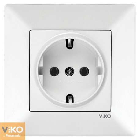 Розетка VIKO Meridian одинарна з заземленням