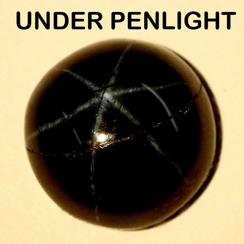 4.13 кт Природний 6променевий сапфір 9 мм., фото 1