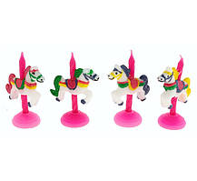 Свічки святкові для торта Конячки