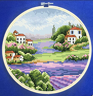Алмазна вишивка. Набір з п'яльцями, діаметр 30 см