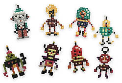 Алмазна вышивка. Картинка-наліпка Роботи, 8 шт