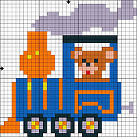 Алмазна вышивка. Картинка-наліпка Транспорт