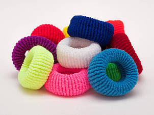 Махрова гумка Калуш Ø 6.2 см більша 12 шт/уп. яскрава кольорова