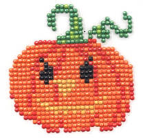 Алмазна вышивка. Картинка-наліпка Тыквочка