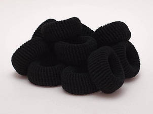 Махрова гумка Калуш Ø6.2 см більша 12 шт/уп чорна