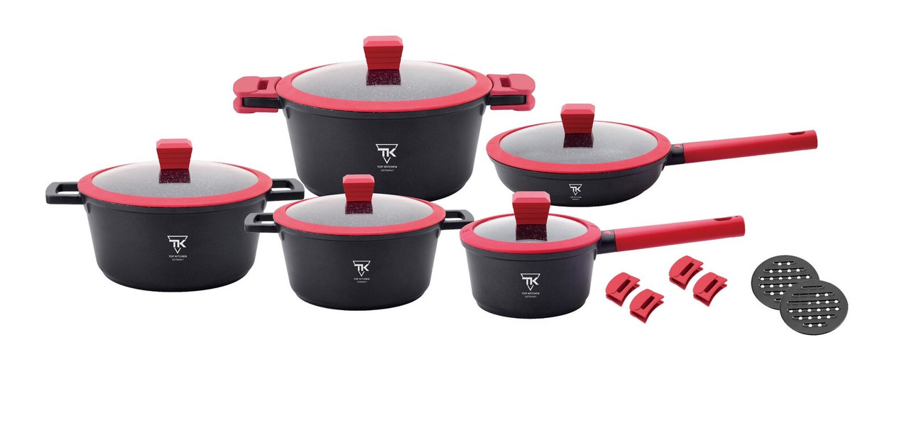 Набір посуду Top Kitchen TK00019 з мармуровим покриттям