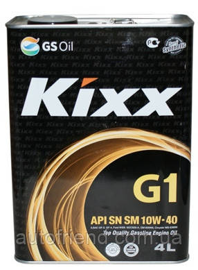 Масло моторное полусинтетическое Kixx (кикс)G1 10W40 4л. - фото 1 - id-p113409379