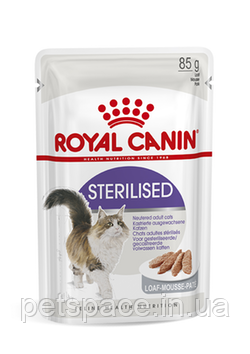 Корм Royal Canin Sterelized loaf (Роял Канін стерелізованние паштет), 85г., фото 1
