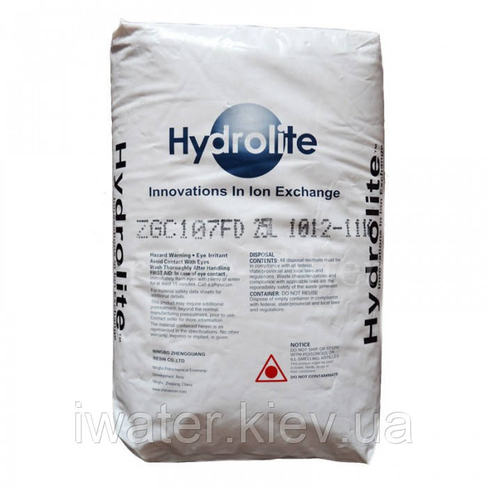 Іонообмінна смола Hydrolite ZGC107DQ (25 л/мішок)