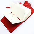 Шкіряний блокнот щоденник червоний 20.5*15 см, фото 2