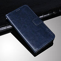Чохол Idewei для Motorola Moto E6 Plus (XT2025-2) книжка з візитницею темно-синій
