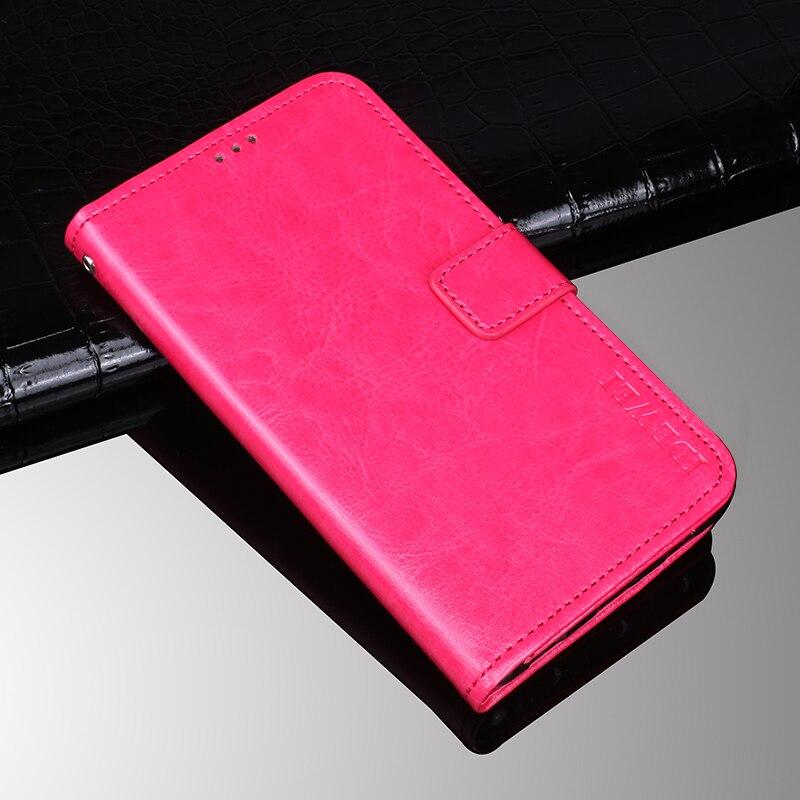 Чохол Idewei для Motorola Moto E6 Plus (XT2025-2) книжка з візитницею рожевий