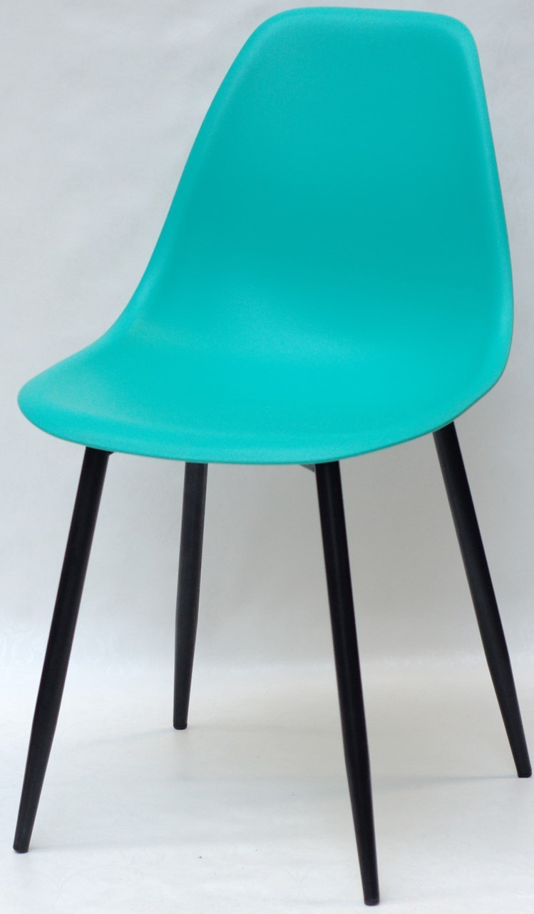 Стул Nik Metal-BK зеленый 42, пластиковый стул на металлических ножках Eames - фото 1 - id-p1152189276