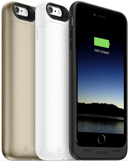 Аккумуляторный чехол Mophie Juice Pack для iPhone 6 plus/6S plus на 2600mAh [Белый] - фото 5 - id-p1152185887