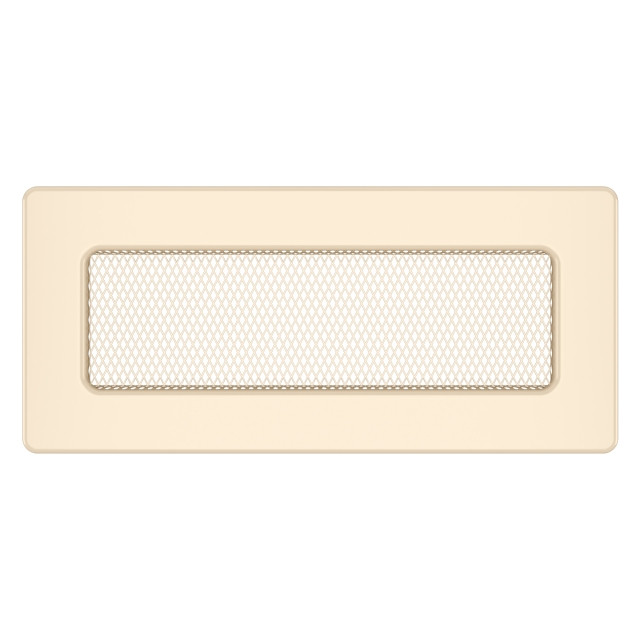 Вентиляційна решітка для каміна SAVEN 11х24 кремова, фото 1