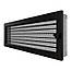Вентиляційна решітка для каміна SAVEN 17х49 чорна з жалюзі, фото 2