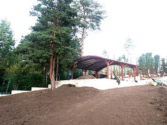 Навес для 2-х автомобилей 8х7 м. 7