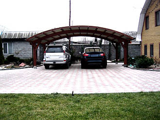 Навес для 2-х автомобилей 7.8х6 м. в Днепре 11