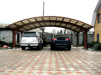 Навес для 2-х автомобилей 7.8х6 м. в Днепре 1