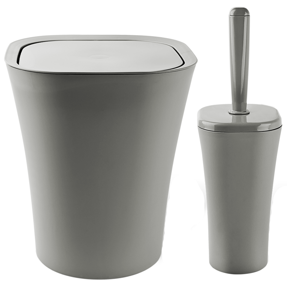 Набір для ванної кімнати Planet Papillon 2 предмета сірий, фото 1