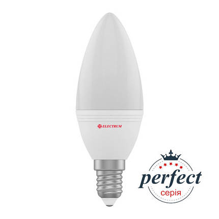 Лампа світлодіодна свічка Electrum Perfect 6W E14 4000K (A-LC-1868), фото 2
