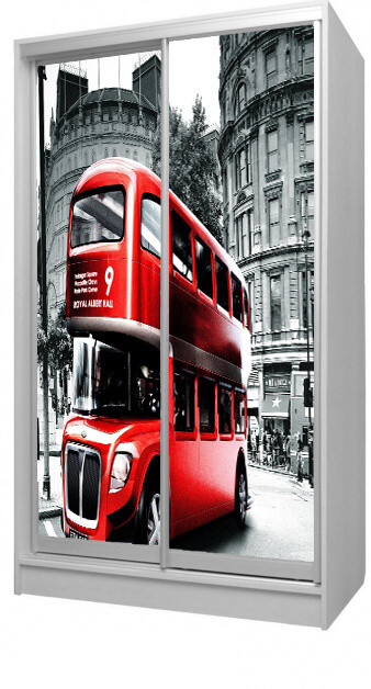 шафа-купе в дитячу червоний автобус великобританія