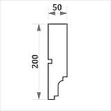 Молдинг на фасад, фасадний молдинг ФТ-18 h200х50, фото 3
