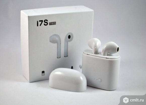 Bluetooth Бездротові навушники A I7S TWS з боксом Power Bank ЧОРНІ, БІЛІ Оплата на пошті