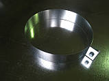 Хомут неіржавіюча сталь 0,8 мм, діаметр 100 - 800 мм. димар, фото 2