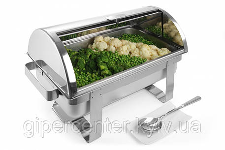 Марміт настільний, кришка Rolltop, підігрівання горючої пастою, — GN 1/1, 9 л, фото 1