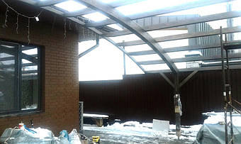 Навес для 2-х автомобилей в Новоалександровке 9.1х5 м. 6