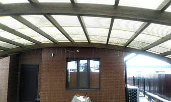 Навес для 2-х автомобилей в Новоалександровке 9.1х5 м. 8