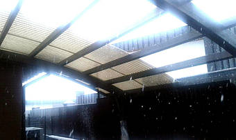 Навес для 2-х автомобилей в Новоалександровке 9.1х5 м. 11