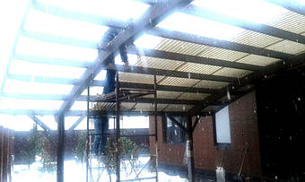 Навес для 2-х автомобилей в Новоалександровке 9.1х5 м. 18