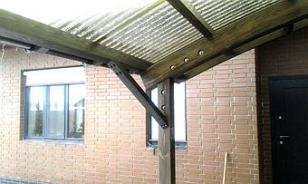 Навес для 2-х автомобилей в Новоалександровке 9.1х5 м. 19