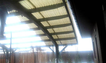 Навес для 2-х автомобилей в Новоалександровке 9.1х5 м. 22