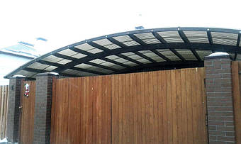 Навес для 2-х автомобилей в Новоалександровке 9.1х5 м. 23